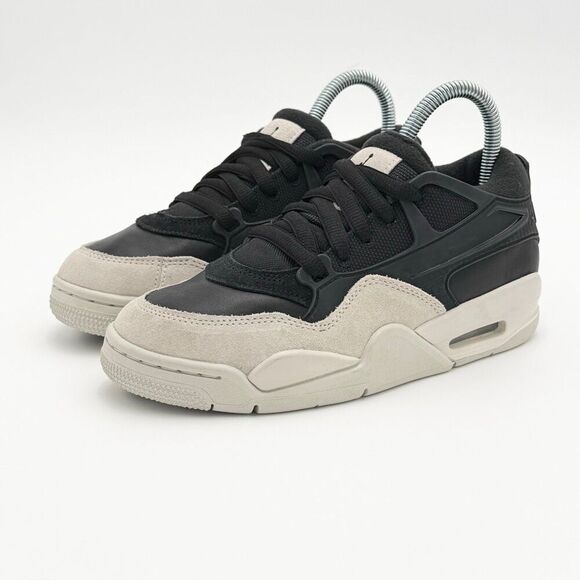 Jordan Other - Nike Air Jordan 4 RM Black Light Bone Suede Low Lace Up Big Kids Sneakers Athlet